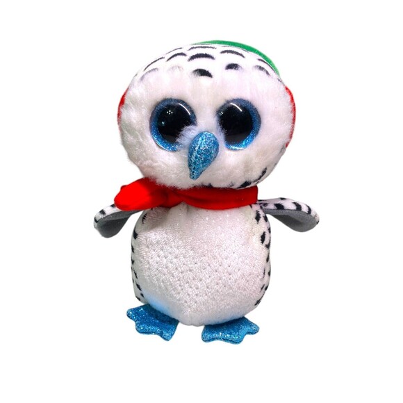 TY BEANIE BOOS NESTER The Christmas Owl 6” Plush Stuffed Animal - Picture 2 of 11